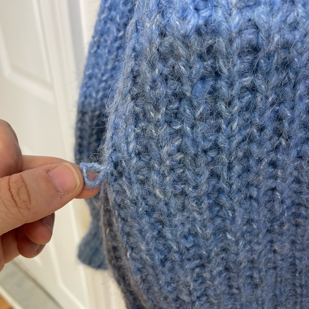 Ava & Viv (Target) Blue Chunky Knit Cardigan - Picture 4 of 8